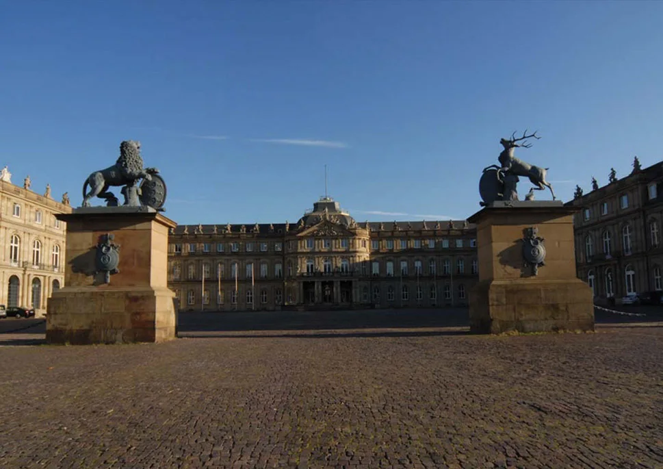 Металлические завернутые магниты SOUVEMAG Германия Stuttgart вид здания туристический