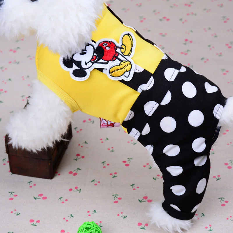 Одежда для собак комбинезон платье принцессы горошек мышь йоркширский терьер