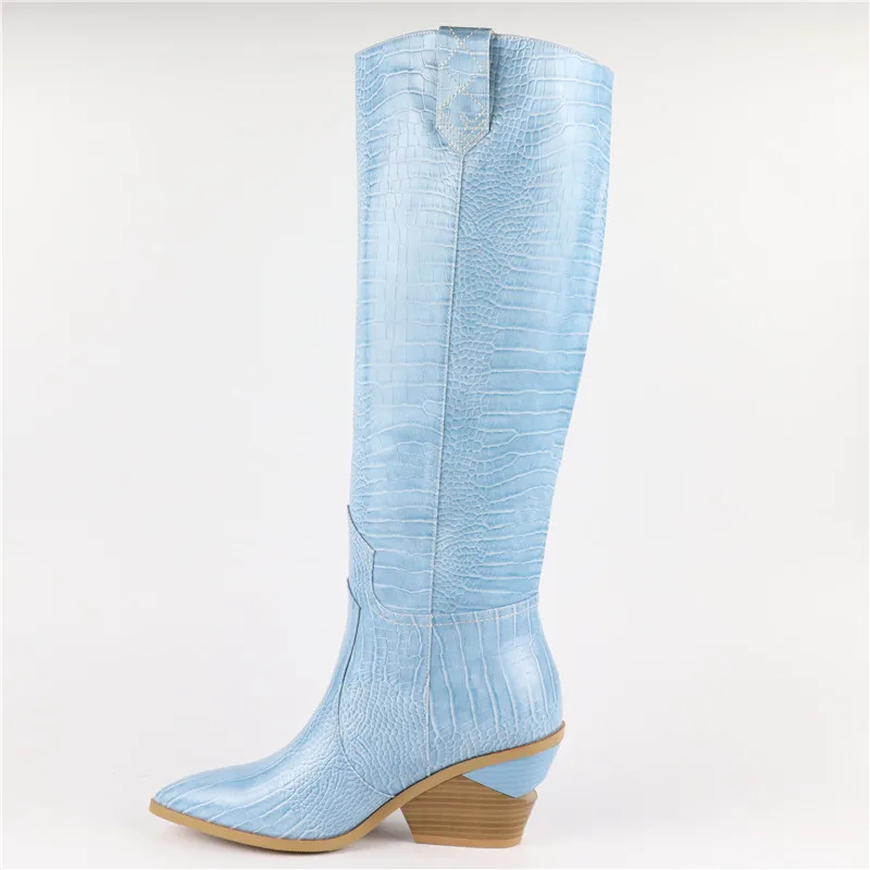 

MEMUNIA Big size 34-46 New 2020 women boots wedges high heels knee high boots brand handmade winter boots fashion ladies botas