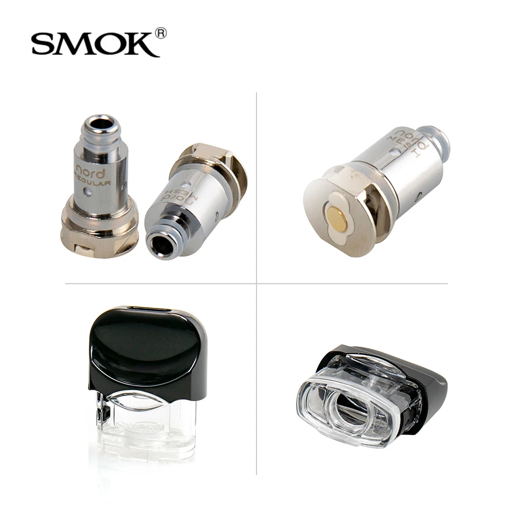 Оригинальный электронных сигарет SMOK Nord pod vape комплект 15 Вт Встроенный 1100 мА/ч