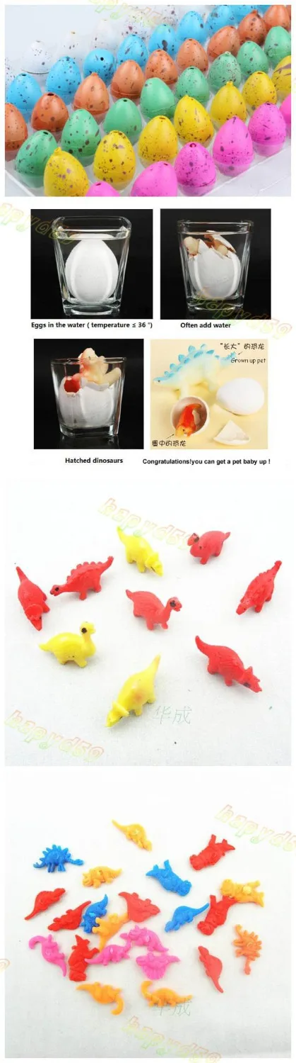60 шт. 2*3 см детские пасхальные яйца Яйца динозавра Пасхальные животных