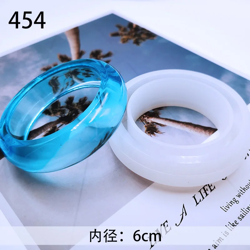 MJ-454 1 шт. браслет Подвеска для изготовления DIY прозрачный УФ-смола эпоксидный силикон комбинированные формы для DIY изготовления ювелирных изделий - Цвет: MJ-454