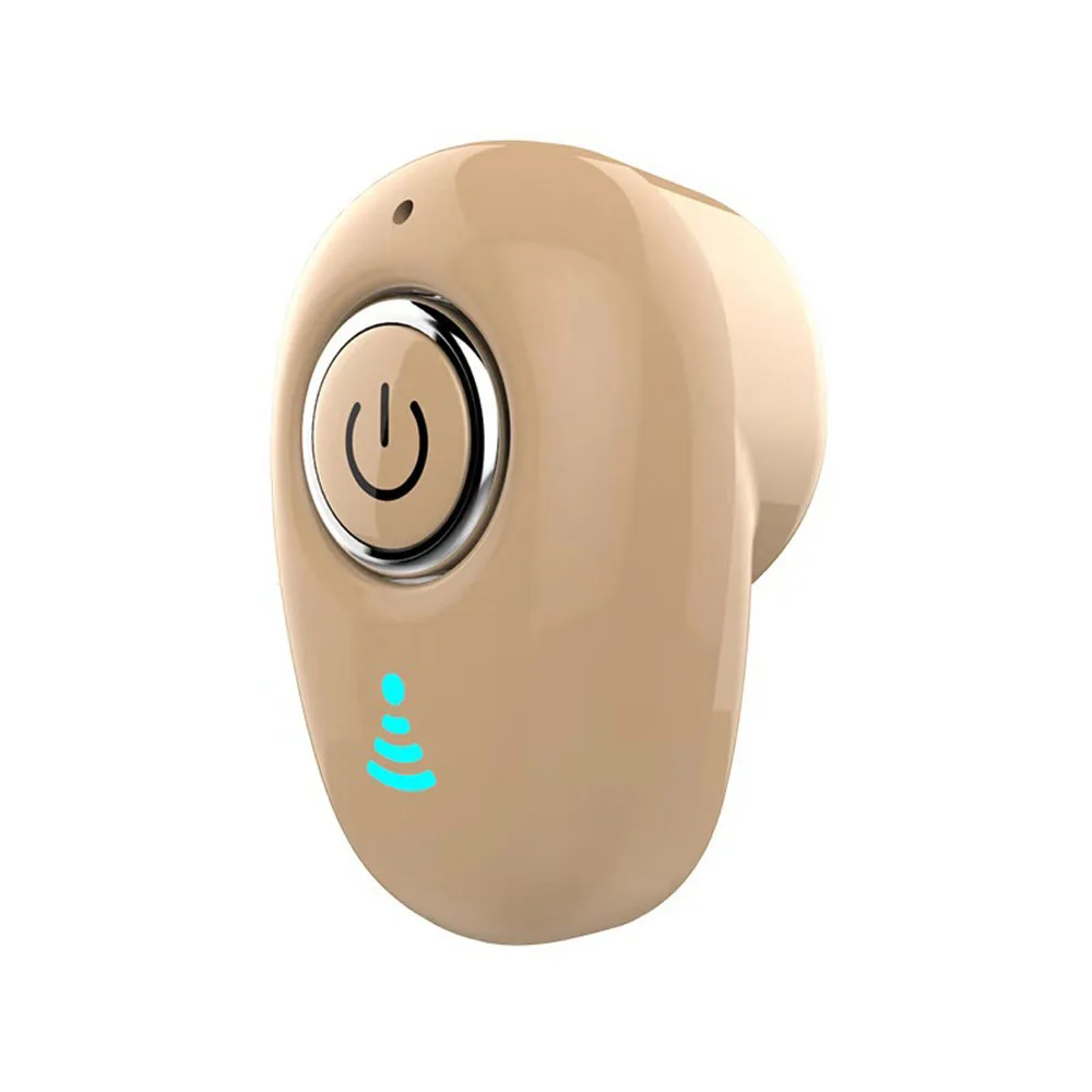 gold 1 шт. Мини Bluetooth наушники беспроводные наушники в уши невидимые наушники гарнитура стерео с микрофоном для телефона - Цвет: gold