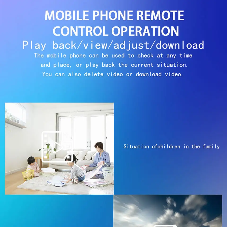 Мини беспроводная WiFi камера 1080P HD IP камера с дистанционным монитором камера безопасности с датчиком движения ночное видение домашняя видеокамера IP Cam