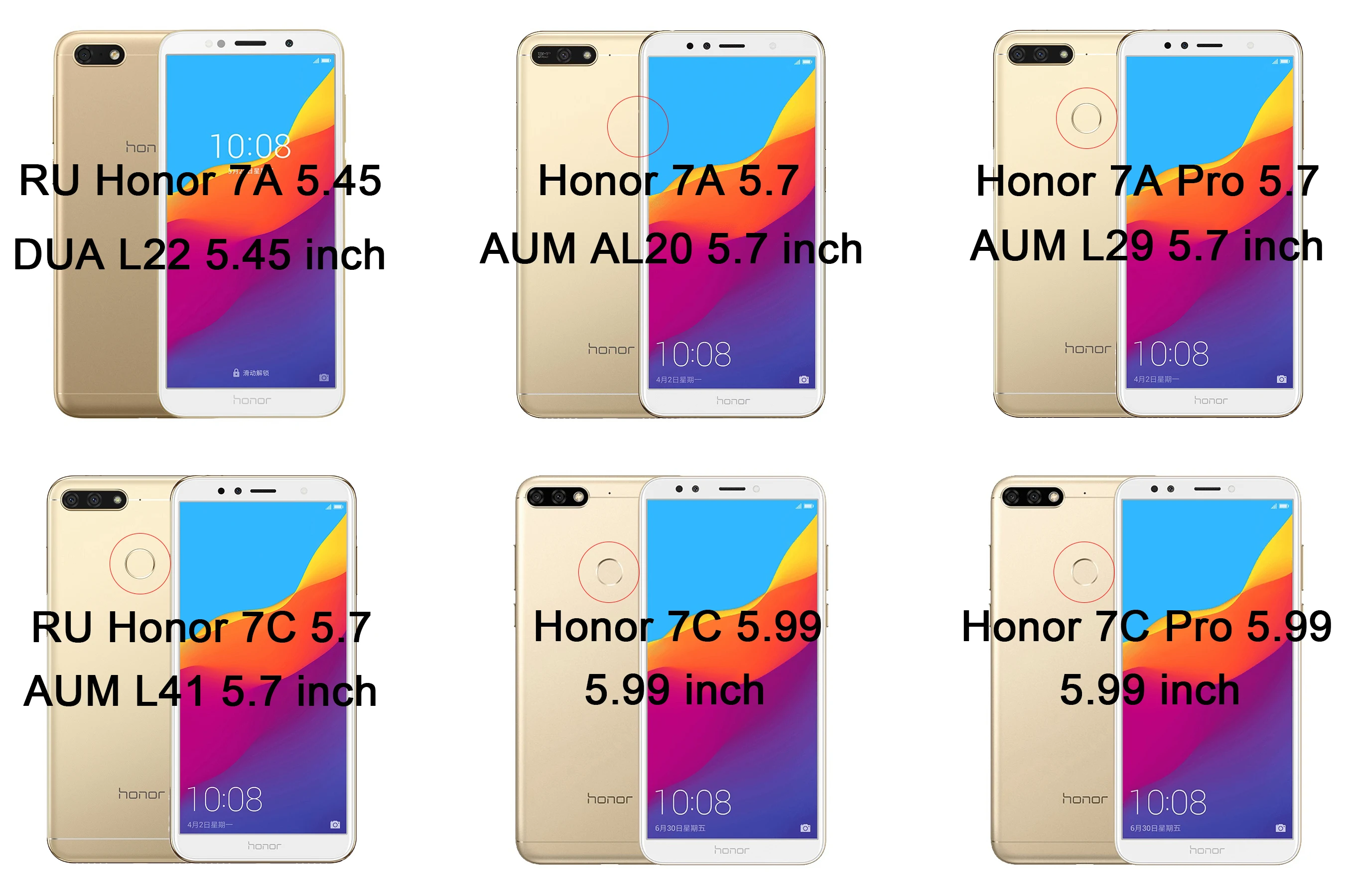 Экран протектор для huawei Y5 Y6 Prime Honor 7C фотоаппаратов моментальной печати 7S 7X закаленное стекло на Honor 7A с уровнем твердости 9H защитное стекло на Honor 7A Pro