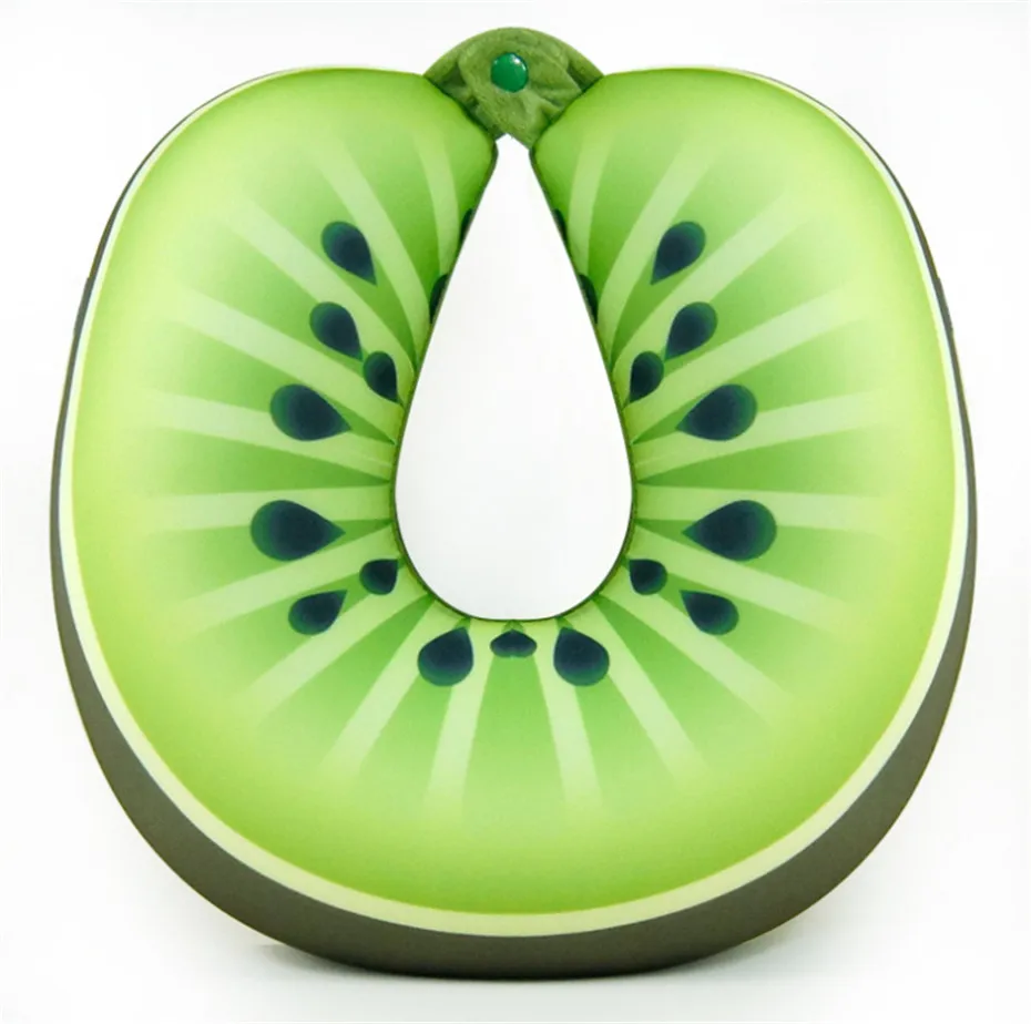 Переносная креативная U образная подушка для шеи с фруктовым принтом путешествий