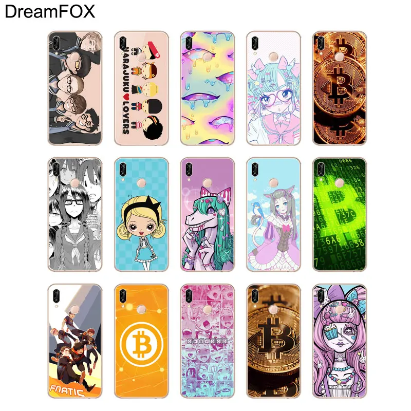 DREAMFOX M403 Биткоин Ahegao Harajuku Мягкий ТПУ силиконовый чехол для huawei Honor 6A 6C 7X9 10 P20 P30 Lite Pro