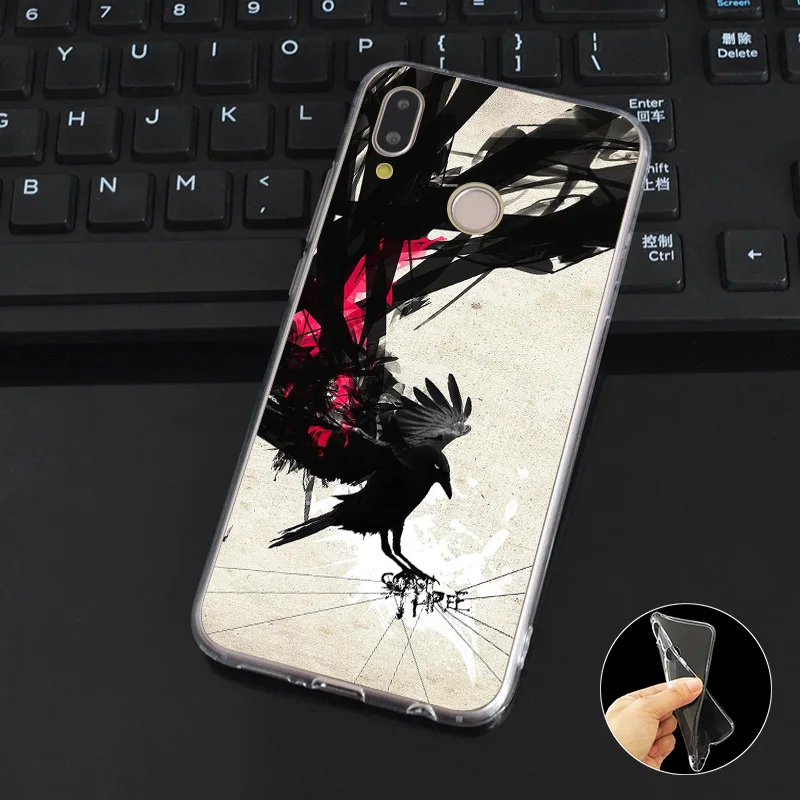 DREAMFOX M435 Crow Soft TPU Silicone Case Cover For Huawei Honor 6A 6C 7X 9 10 P20 P30 Lite Pro P Smart 2019 |