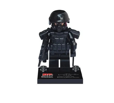 Мини-игрушки оригинальные, включающие в себя строительные блоки, оружие, аксессуары для военных спецназовцев, полиции и SWAT.