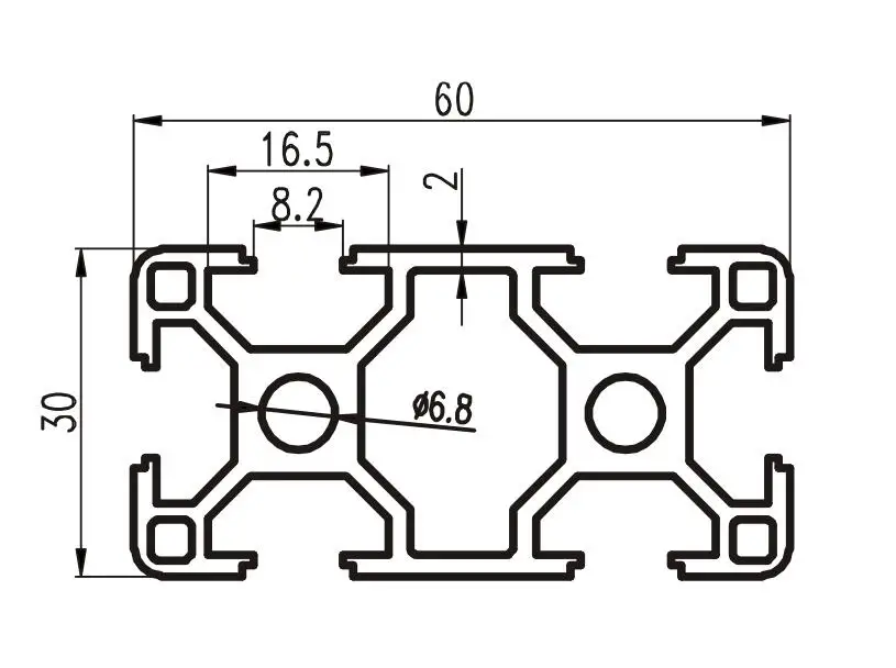 CNC DIY V-Slot 30x60 линейный рельс алюминиевый профиль 3060 экструдий |
