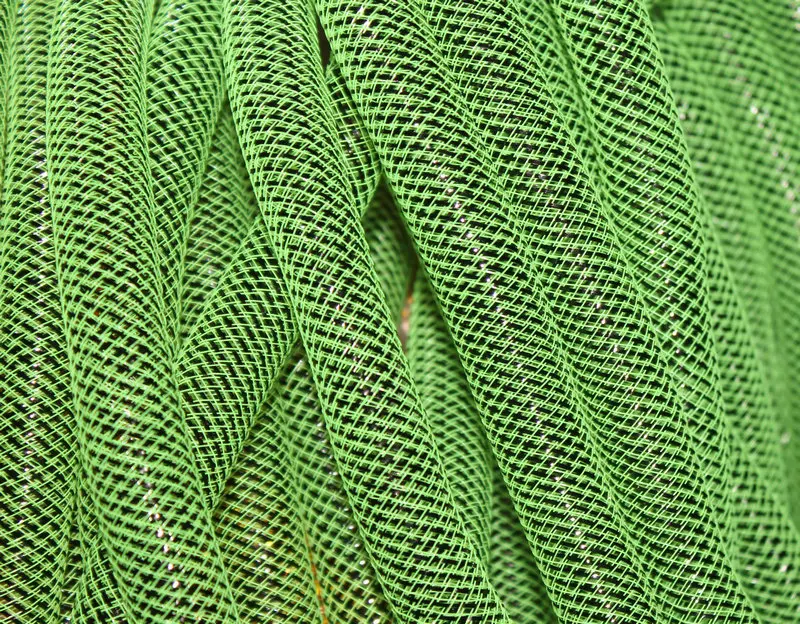 Неоновый зеленый w/Blk Met Cyberlox трубчатый Crin 60 yard 16 мм