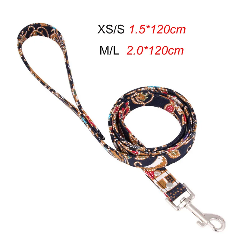 Black Leash XS-L кожаный ошейник для собак чихуахуа, Йоркской собаки, бандана, шарф, ошейники для кошек, кожаный поводок для собак, ошейники для маленьких собак/кошек - Цвет: Black Leash