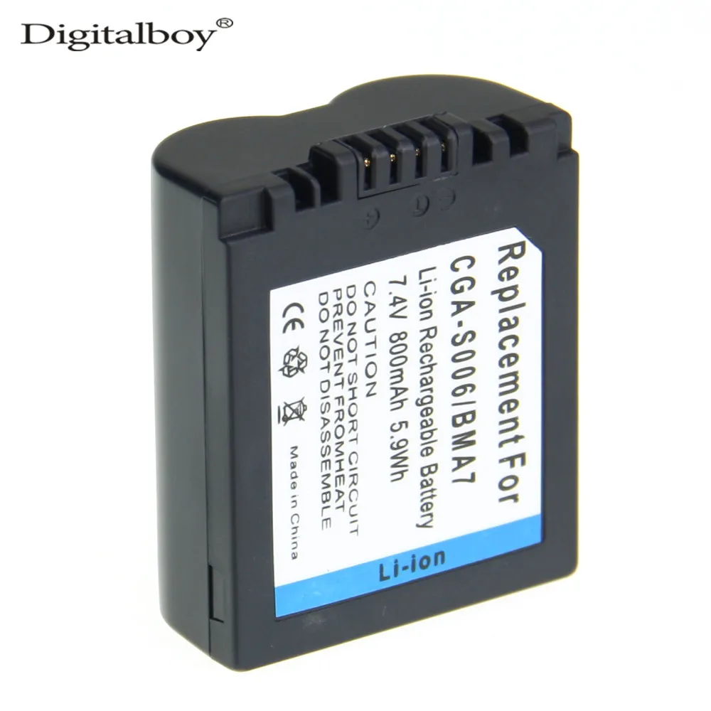 Digitalboy 1 шт. CGA-S006E cgrs006a CGR-S006E cgr-s006a/1B bp-dc5u Батареи для камеры Panasonic Lumix fz30-k fz8ef-s fz30-s |