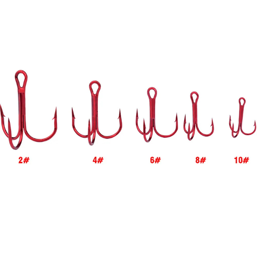 10 шт./лот 2 #4 #6 #8 #10 # рыболовные крючки из высокоуглеродистой стали тройной крючок