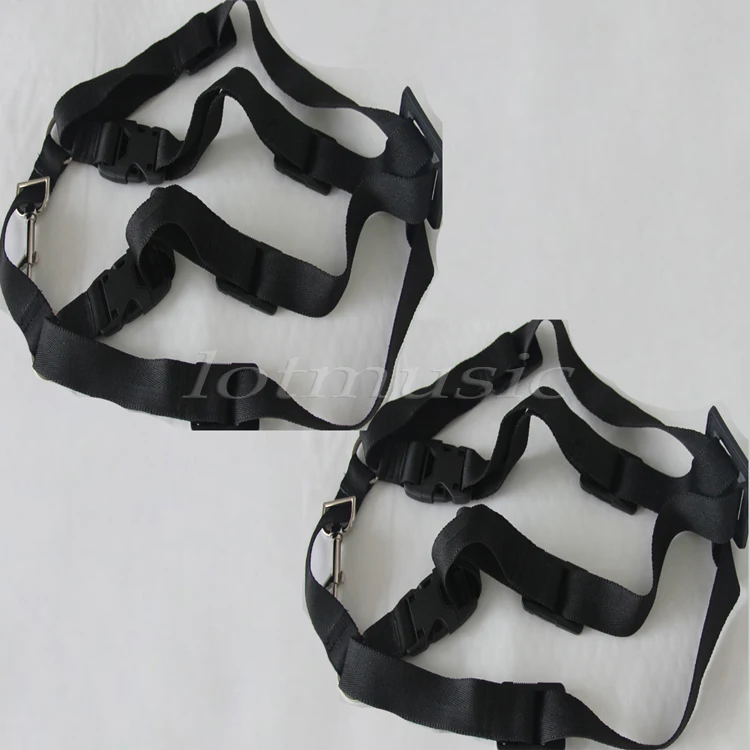 2 шт. Регулируемый двойной стиль черный нейлоновый ремень для саксофона с