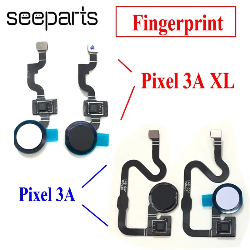 For Google Pixel 3a Fingerprint Flex Cable Sensor Touch ID Home Button XL | Мобильные телефоны и аксессуары
