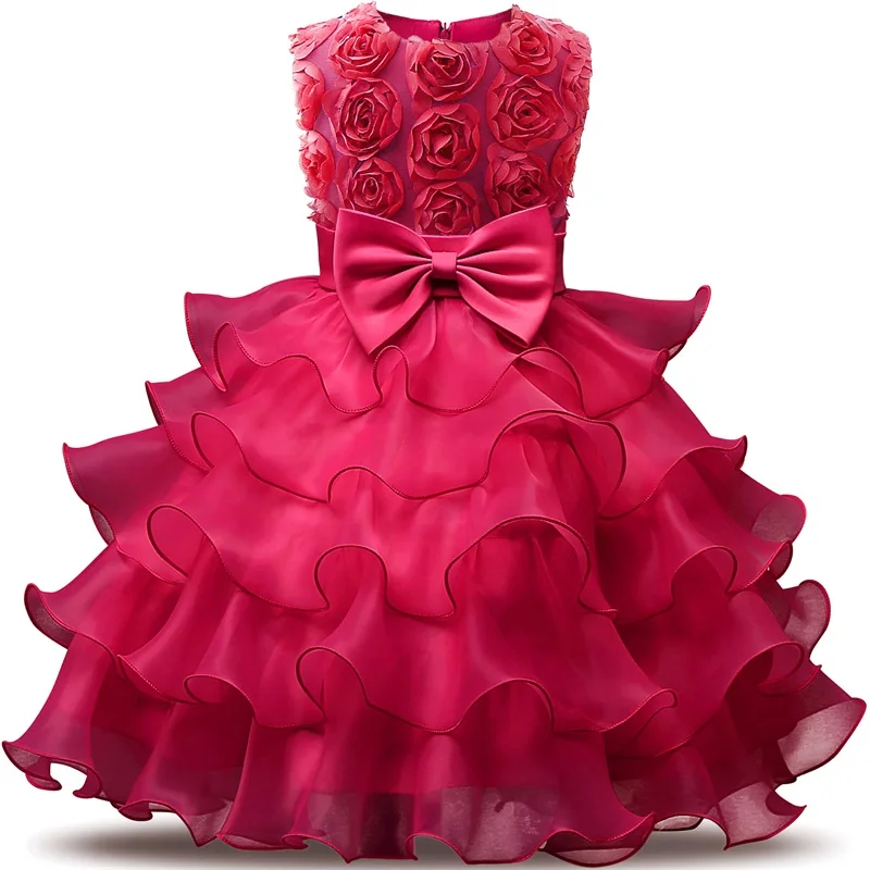 

Girl Dress 2019 Sleeveless Kid Dresses Girls Clothes Party Princess Vestidos Nina 5 6 7 8 year birthday Dress Christmas baptism