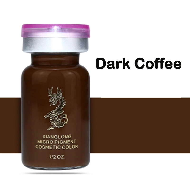 Dark Coffee 3 шт./компл. 23 Цвета татуировки чернил для татуажа, пигмент для мануального татуажа бровей подводка для глаз бровей Перманентный макияж микропигментации чернил для татуажа - Цвет: Dark Coffee