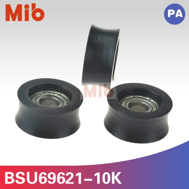 1 шт./лот u GROOVE black nylon roller wheel 696zz подшипник для ящика холодильника 6*21*10 мм мини