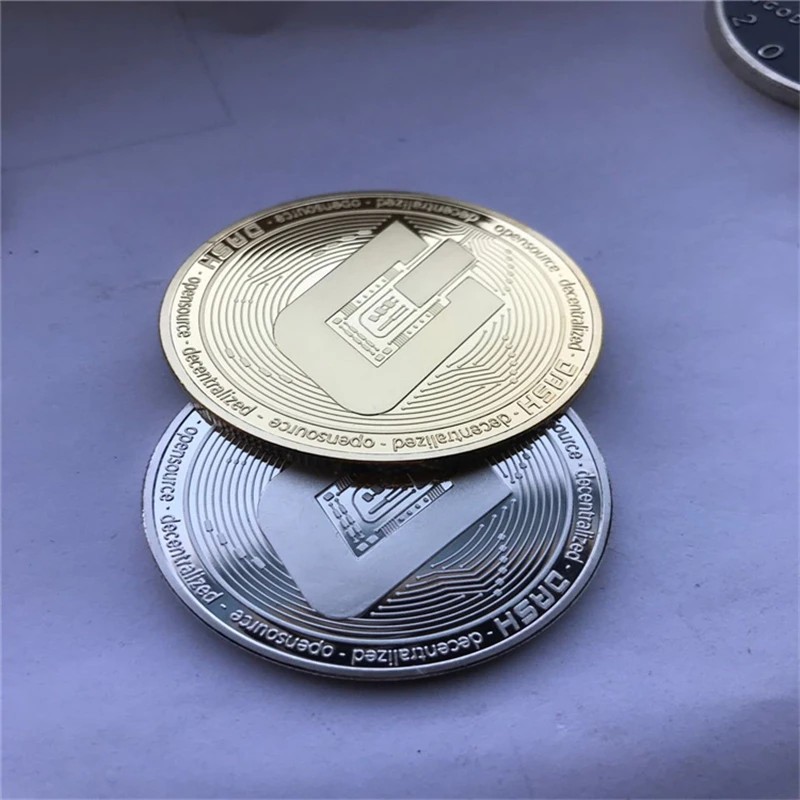 14 coins Gold Silver Bitcoin Litecoin Ether Dash Ripple Keychain commemorative coinsBaby lightweight trolley | Мать и ребенок