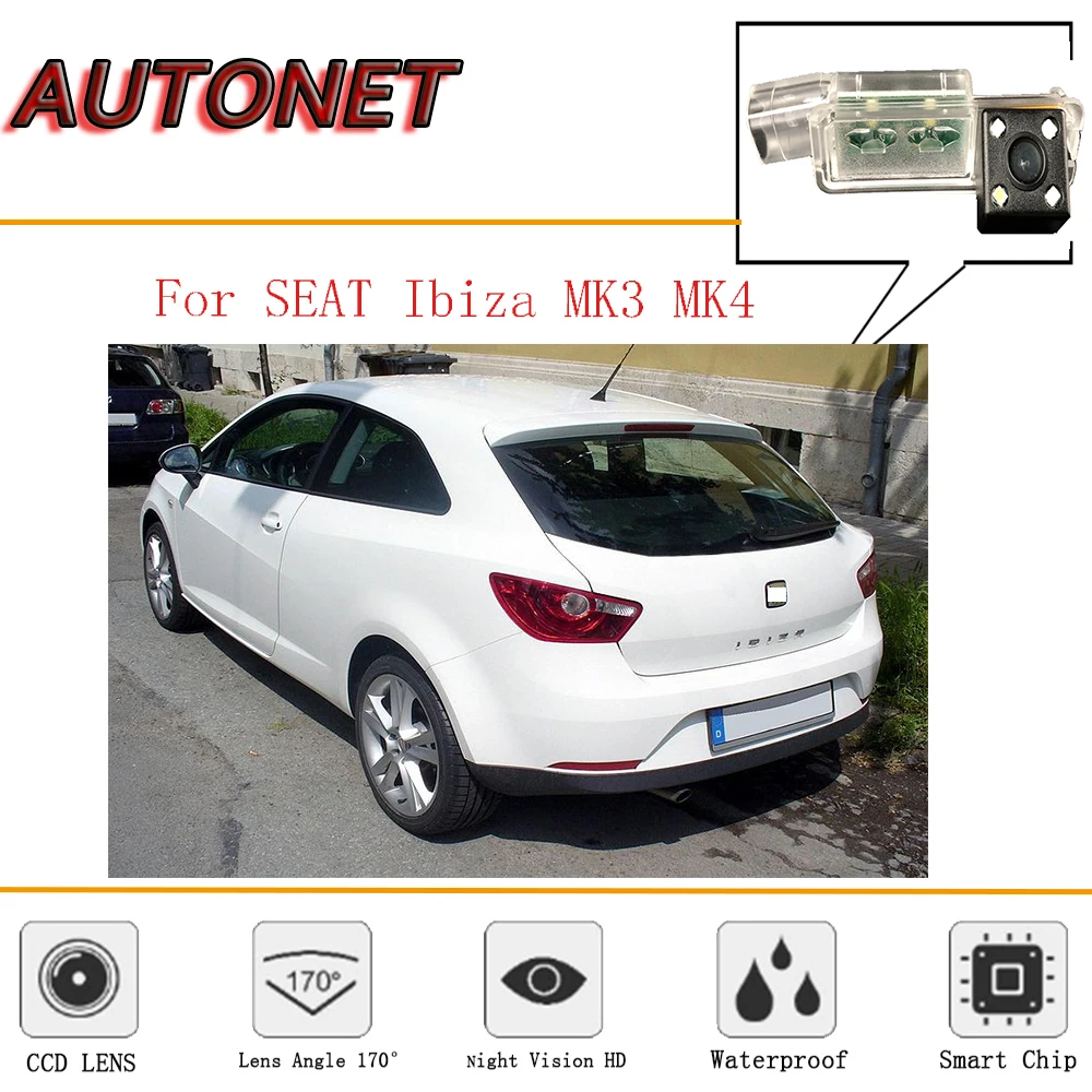 

AUTONET rear view camera For SEAT Ibiza 6L 6J SC MK3 MK4 MK5 2002~2017 Reverse Camera/HD CCD/Night Vision