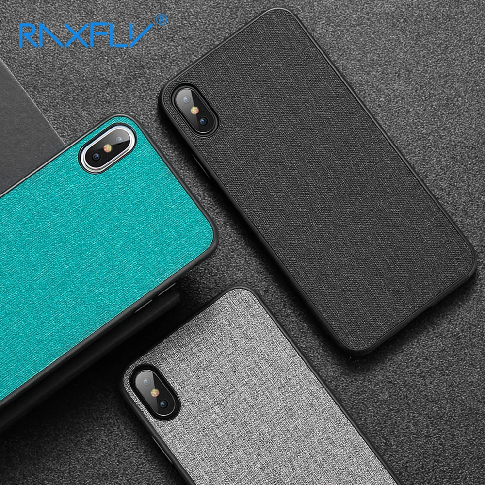 RAXFLY чехол из ткани для iphone XR X XS Max деловой s 7 6 8 6S Plus роскошный ТПУ телефона |