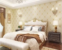 beibehang european luxury rhombic thick deerskin 4d wallpaper bed soft package bedroom living room film background wall paper