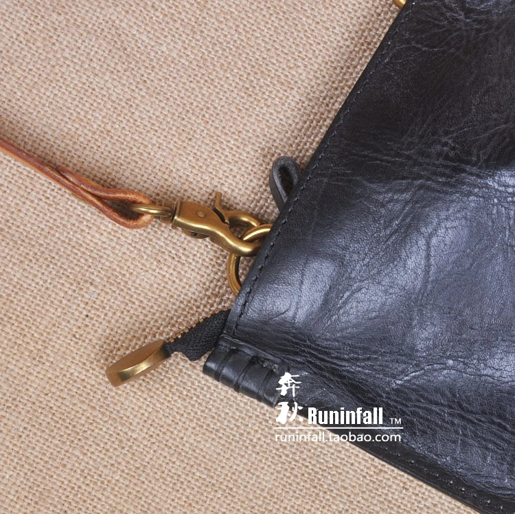 AETOO застежкой-молнией в Корейском стиле первый слой кожи hand-made A4 женский посылка дубления Ретро складки дикий плечо Месседжер
