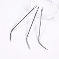 12pcs j type weaving needle hook sewing needles for human hair extension hair weaving knitting tools