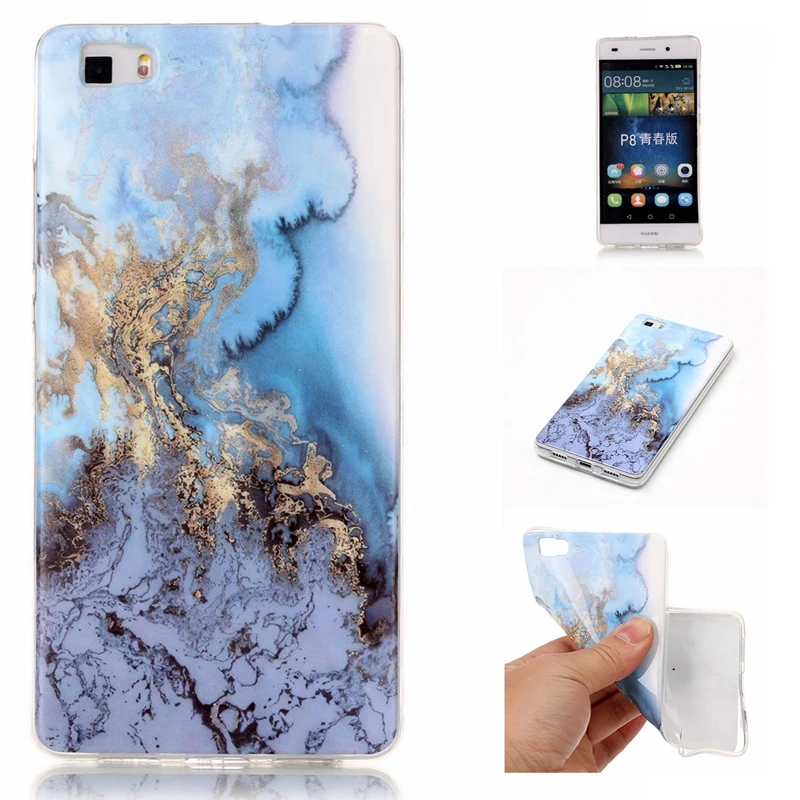 2017 новое поступление Модный мягкий чехол из ТПУ с изображением мраморного камня
