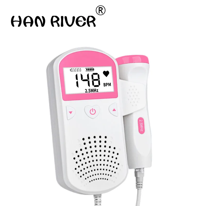 

Fetal Doppler Detector Pocket Portable Household Pregnant Baby Ultrasound Heartbeat Sound Monitor No Radiation Stethoscope