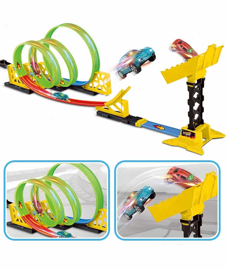 Hot Wheels Трек Электрический городской автомобиль квадратный автоподъемник скоростная автоскоростная модель машины Hotwheels Voiture автомобильные игрушки для детей подарок на день рождения CDR08