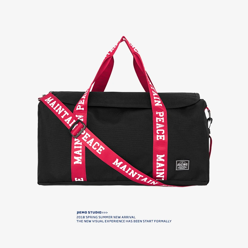 2019 модная уличная Вместительная дорожная сумка для мужчин и женщин с надписью