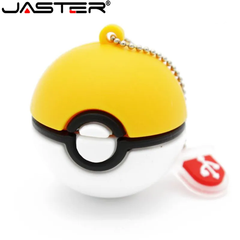 JASTER Pokemon usb флеш-накопитель Pocket Monster Poke Ball Pikachu Флешка 4 ГБ 16 ГБ 32 ГБ 64 ГБ u диск memory stick модная
