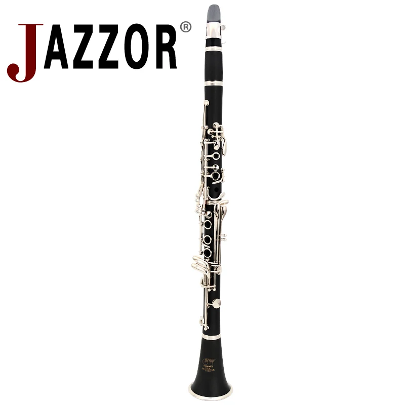 

JAZZOR JYCL-E100 Clarinet 17 key professional clarinet B flat hard rubber Nickel plated Clarinet