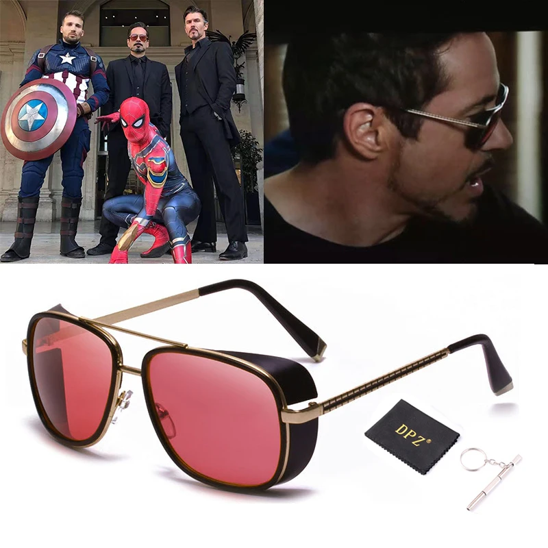 DPZ модный бренд Samjune Железный человек 3 Matsuda TONY stark мужские солнцезащитные очки с