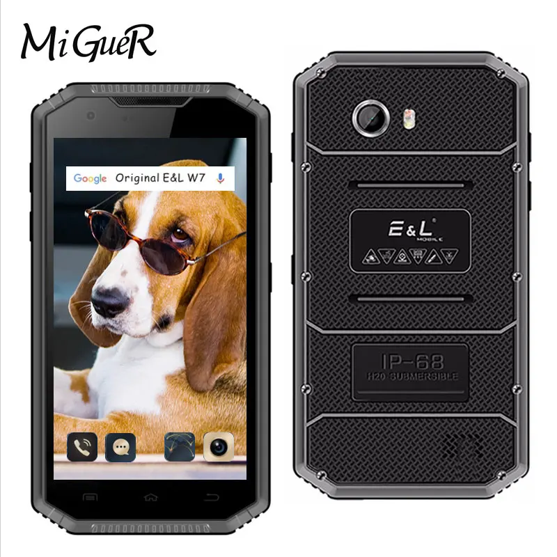 E & L W7 смартфон с 5 дюймовым дисплеем четырёхъядерным процессором MTK6735 ОЗУ 1 ГБ ПЗУ