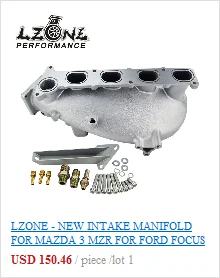 LZONE- впускной коллектор для MAZDA 3 MZR для Ford Focus, двигатель duratec 2,0/2,3 двигатель литой алюминиевый впускной коллектор JR-IM49SL