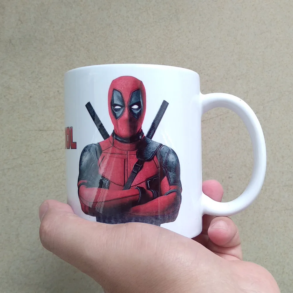 Anime Superhero Deadpool Coffee Mugs Ceramic Tea Milk Cups Friend Gifts