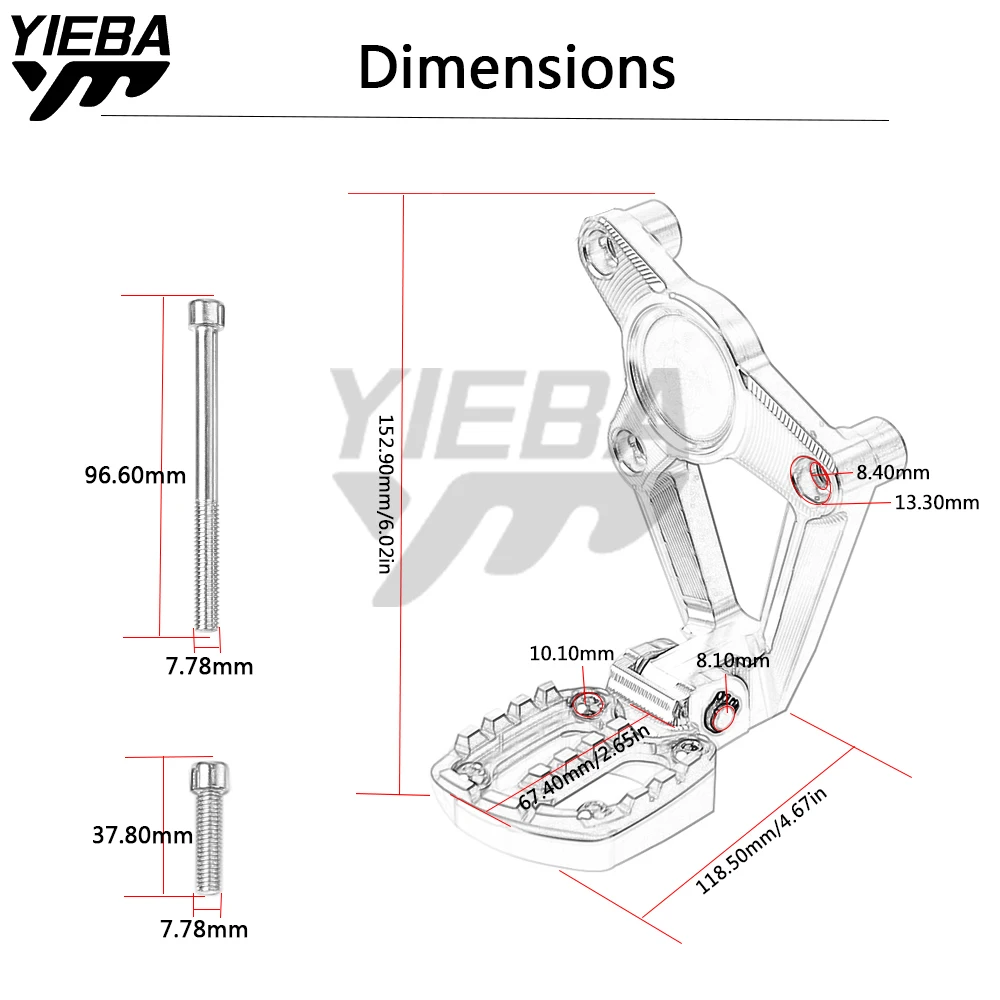 

Motorcycle Moto Folding Rear Sets Articular Footpeg Foot Peg Footrest Passenger For Honda XADV750 2017 2018 X-ADV X ADV 750 NEW