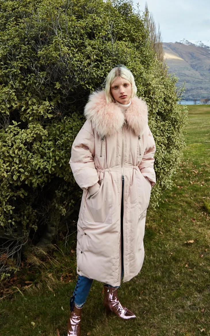 Vero Moda пуховик женский новая куртка-пуховик с воротником из 80% меха енота | 318412505