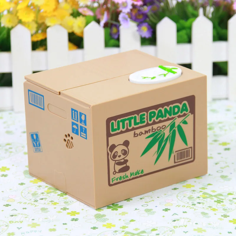 Вокальный озорной ящик автоматическая кража монет мультфильм панда/собака/мышь