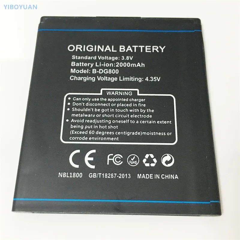 3 8 V 2000mAh B DG800 Для Doogee Valencia MT6582 4 5 &quotаккумулятор Batterie Bateria batterij Batteri|Аккумуляторы для