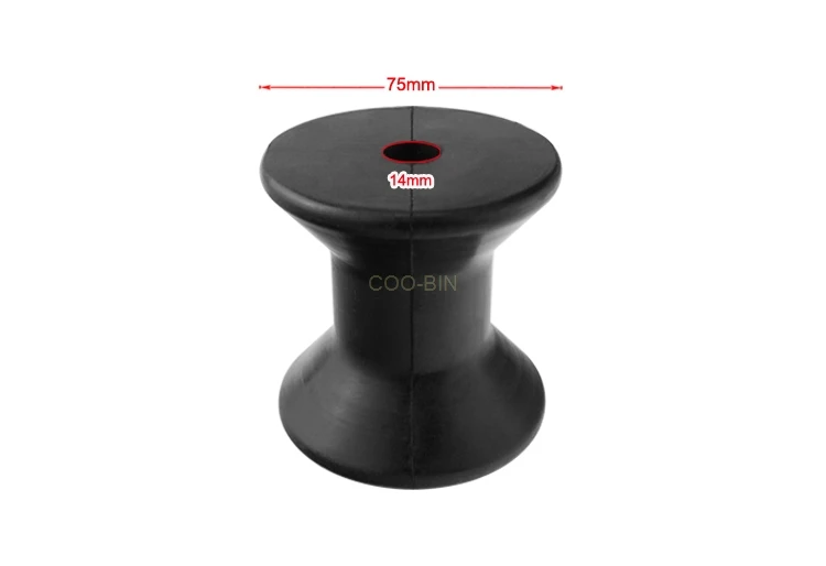 Черная резиновая катушка нижнее колесо с защитой от УФ лучей для яхты моторной