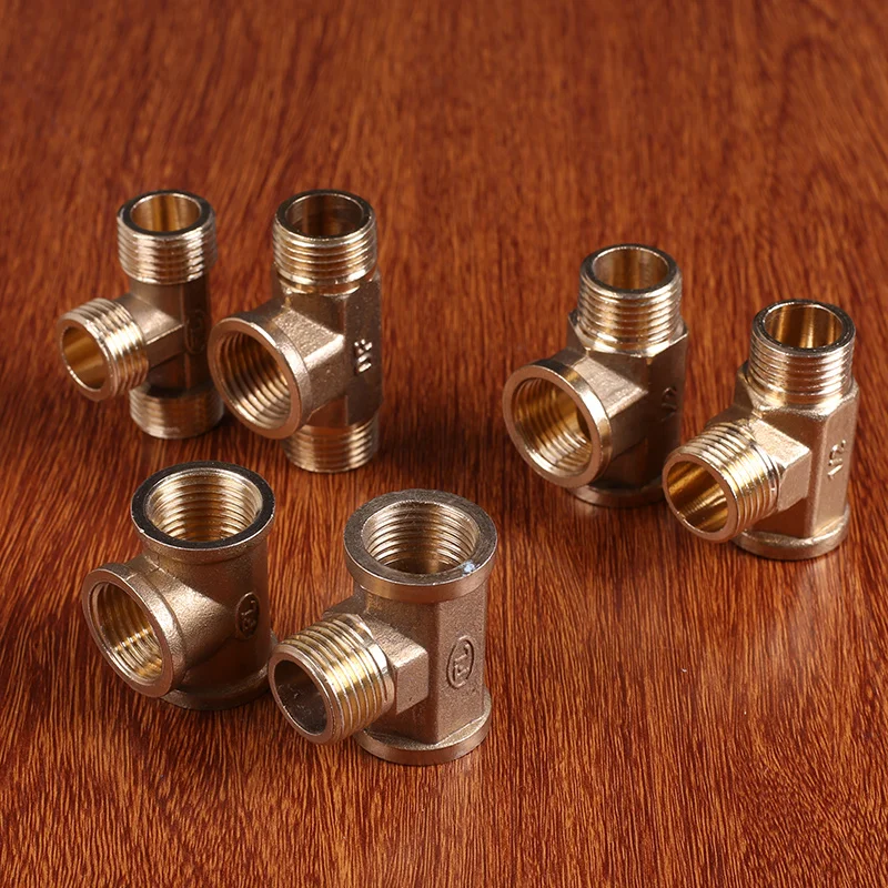 Латунь 1/2 ''bsp мужской внутренняя резьба 20 мм тройник 3 Way Pipe Fitting разъем 6 Тип