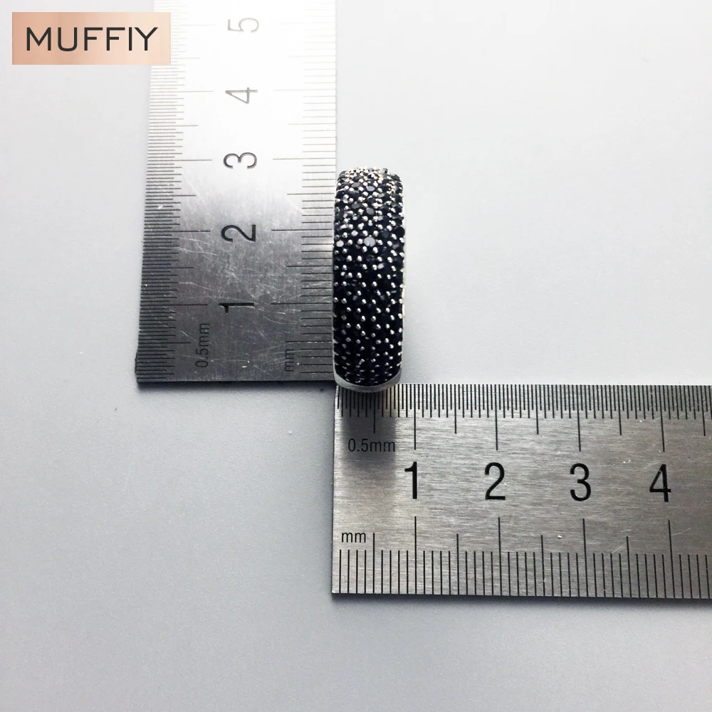 Кольцо Вечности с черным цирконием серебро 925 пробы подарок для мужчин и женщин в