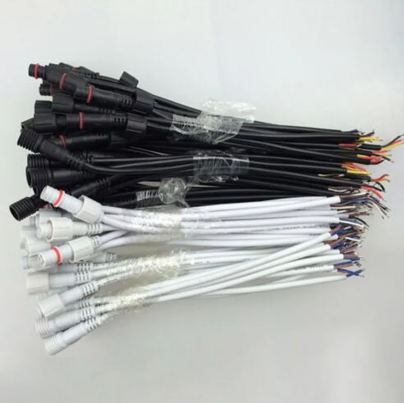 Водонепроницаемый разъем 2 3 4 pin jack черный/белый/прозрачный Аксессуары для