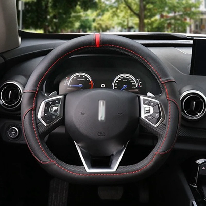 Чехол рулевого колеса автомобиля D форма кожа для Volkswagen Golf 6 7 пленка АТИ-радиация Polo Lavida Sagitar Lamando Santana для Kia Sportage Optima K5