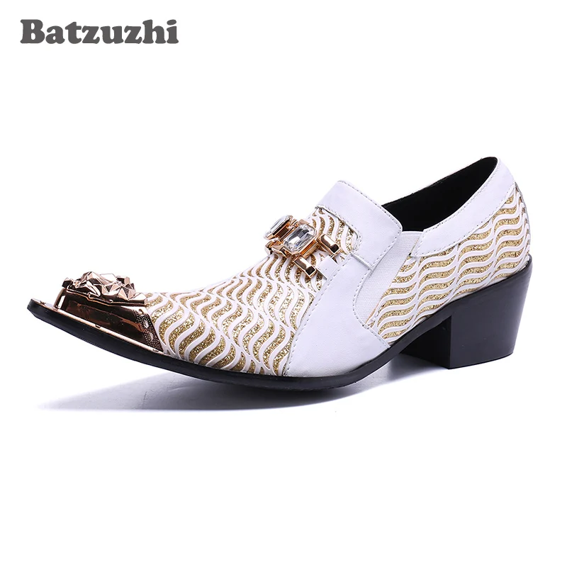 Batzuzhi/Мужская обувь на высоком каблуке 6 5 см Zapatos de Hombre официальная мужская
