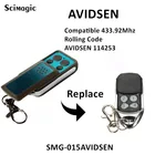 AVIDSEN 114253 дистанционное управление 433,92 МГц непрерывный код AVIDSEN 104251 104250 управление гаражом Открыватель двери передатчик брелок для ключей